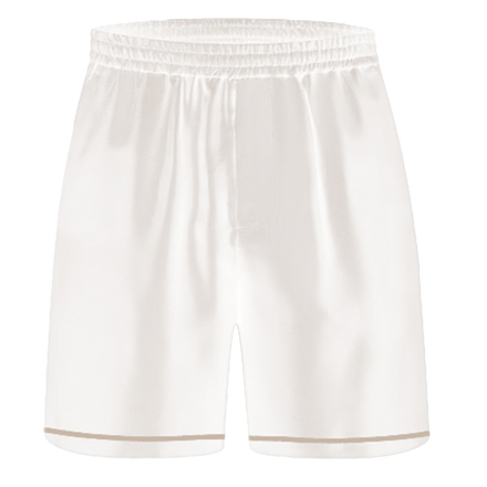 White Silk Shorts